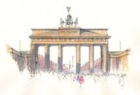 brandenburger tor zeichnung