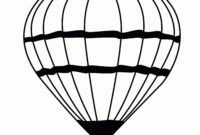 ausmalbild heißluftballon