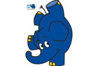 vorlage blauer elefant