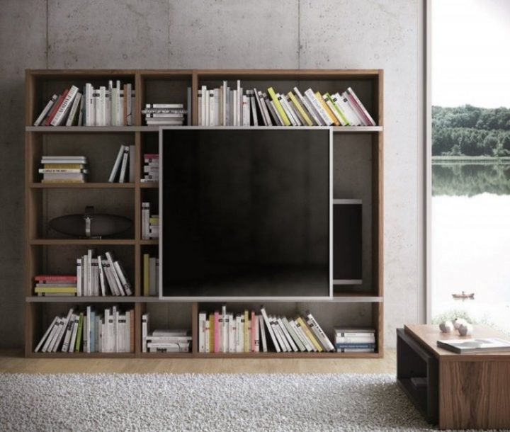 meuble tv bibliotheque maison du monde