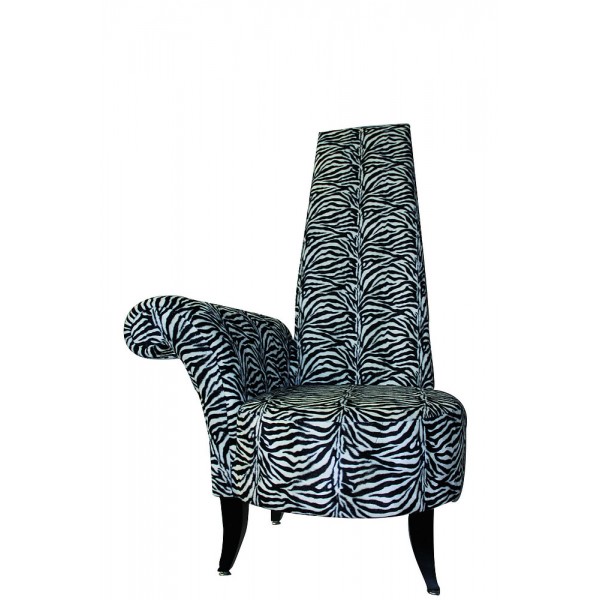 tissu ameublement fauteuil zebre