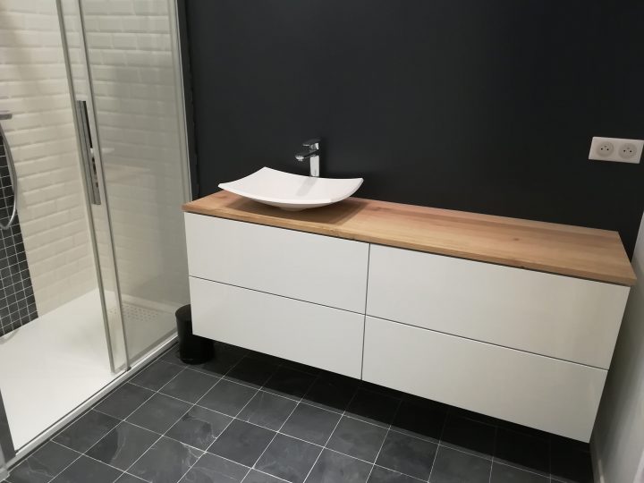 meuble salle de bain ikea gris