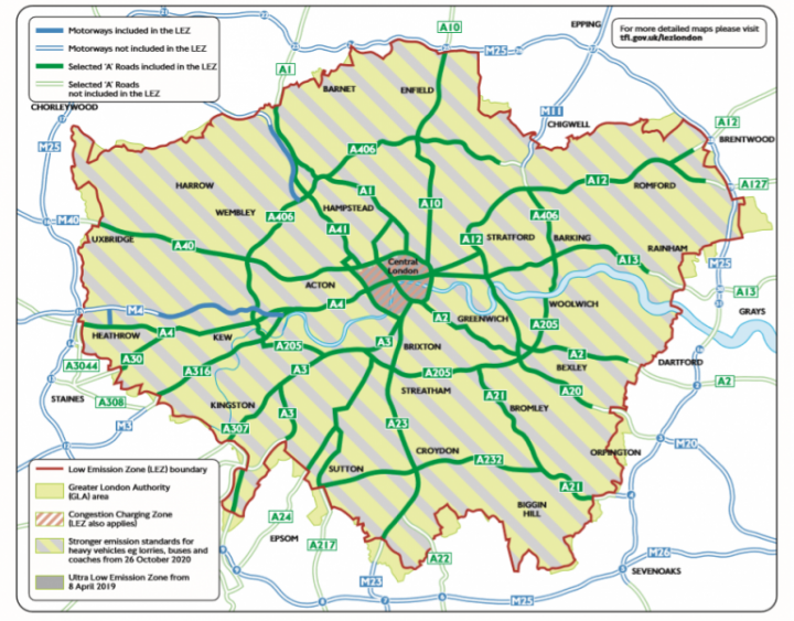 london low emission zone nachträgliche registrierung