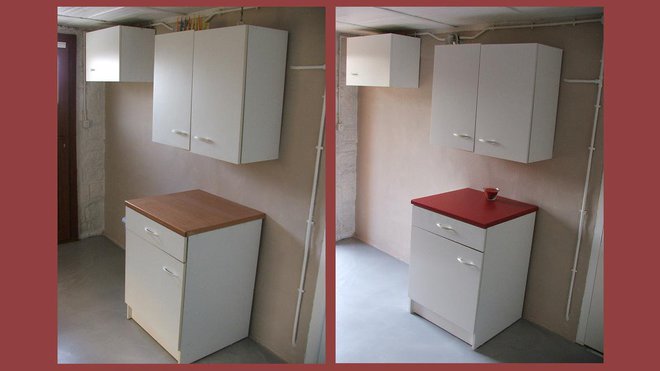 peindre un meuble melamine