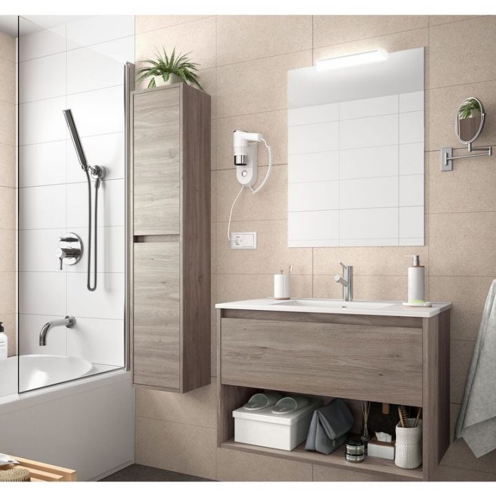 meuble salle de bain 100 cm 3 tiroirs