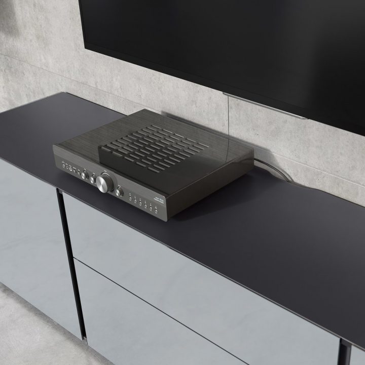 meuble tv gris foncé