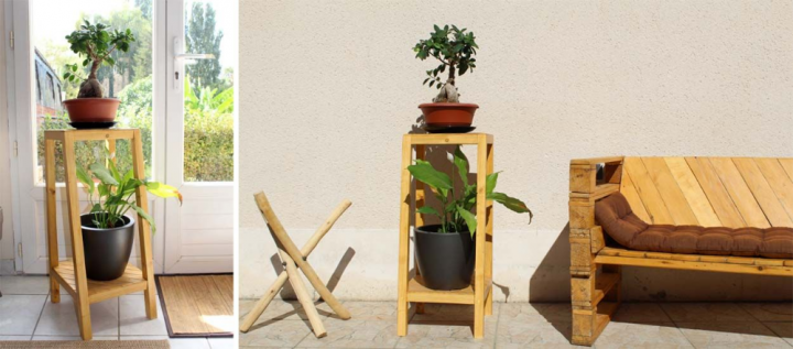 petit meuble pour plantes d’intérieur