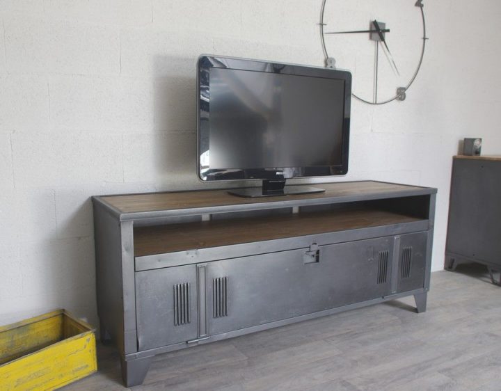 meuble tv industriel 300 cm