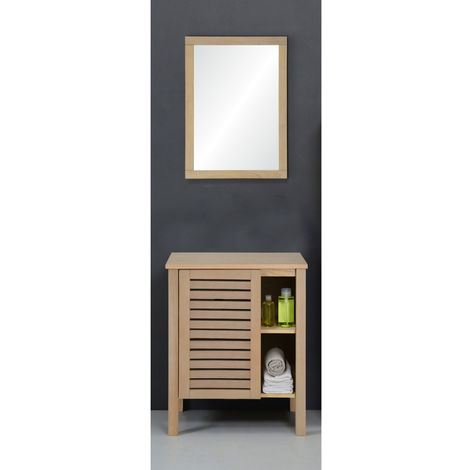 meuble salle de bain bois 60 cm