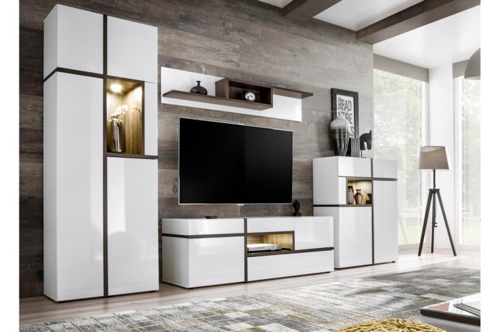 ensemble meuble tv blanc