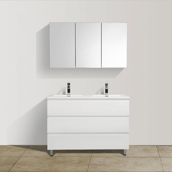 meuble double vasque salle de bain 120 cm