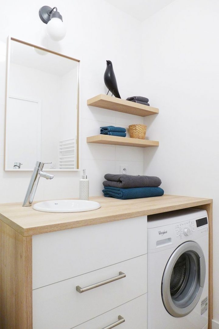 meuble salle de bain avec plan de travail