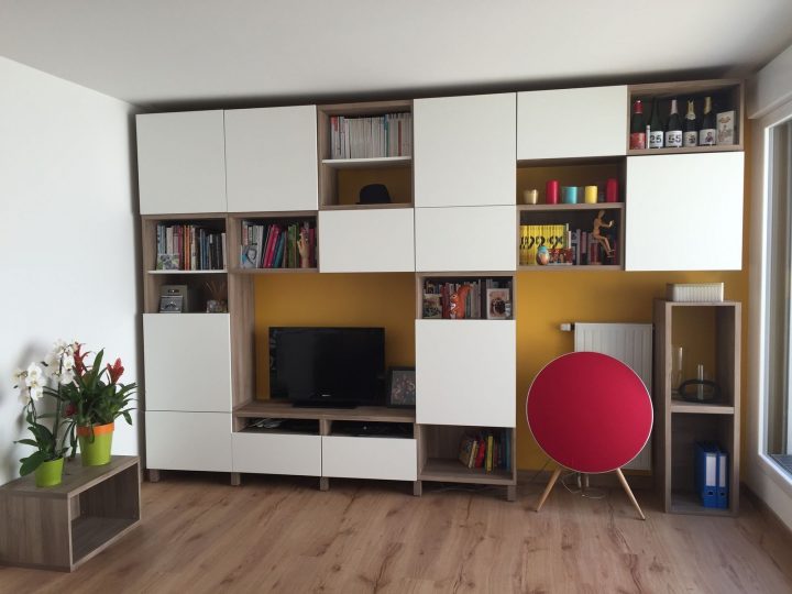 meuble tv et bureau intégré ikea