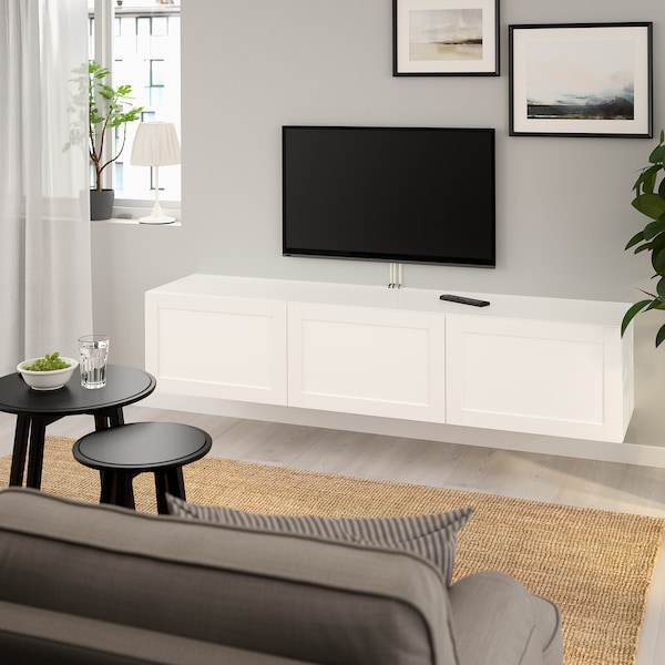 meuble tv blanc ikea