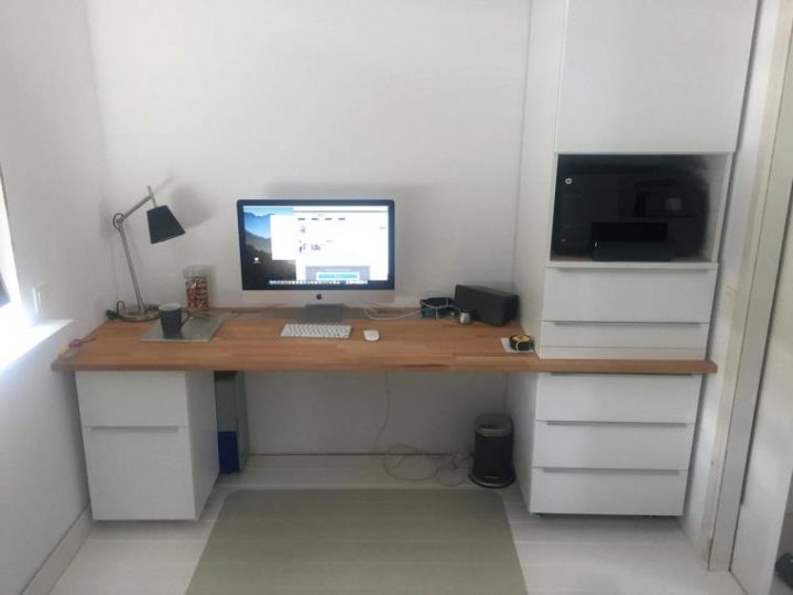 faire un bureau avec meuble ikea