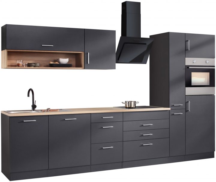 meuble gris anthracite et bois