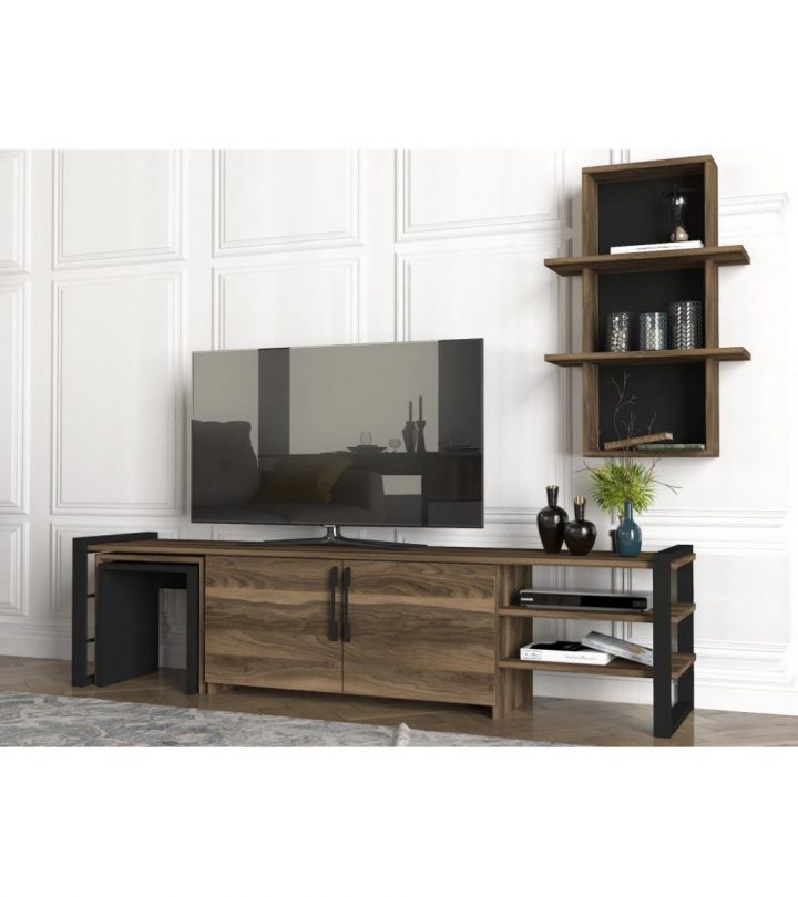 meuble tv noyer 180 cm