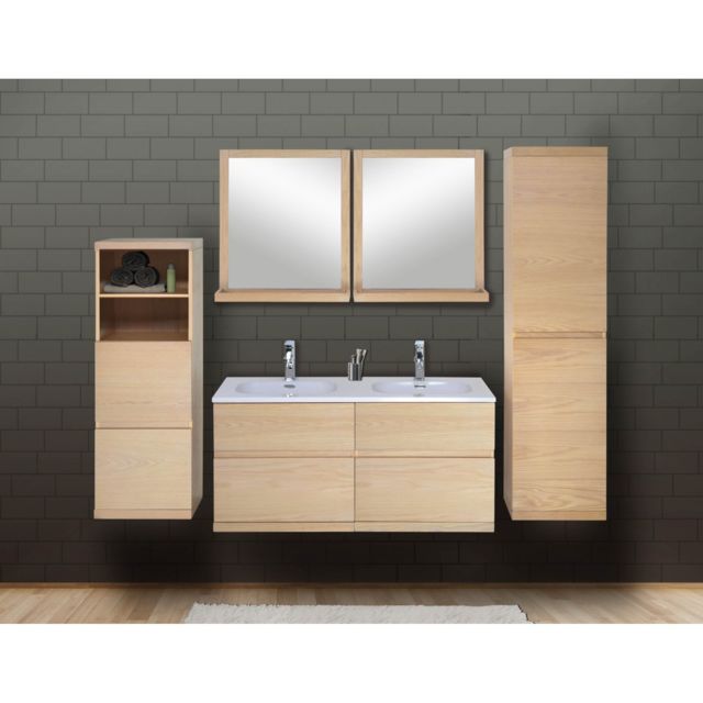 meuble double vasque 120 cm pas cher