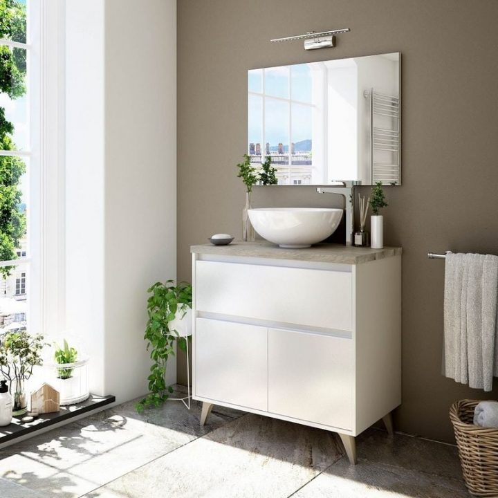 ensemble meuble salle de bain 80 cm