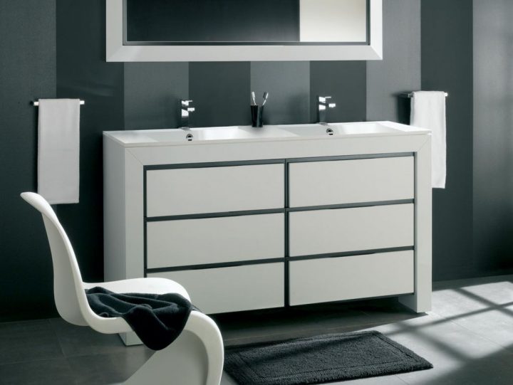 meuble salle de bain double vasque 150 cm