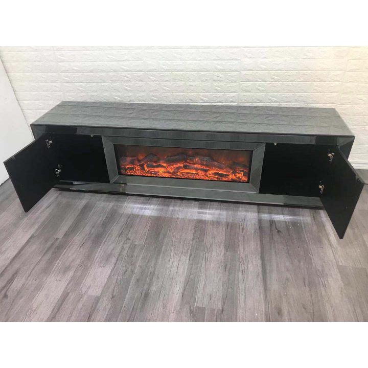 meuble avec cheminee intégrée