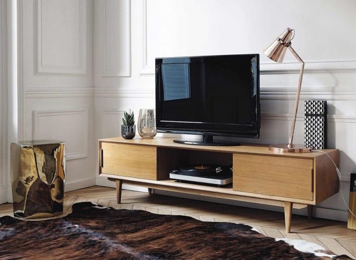 meuble tv 100 cm scandinave