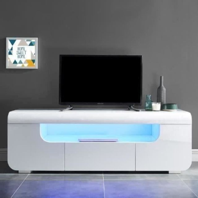 meuble tv 150 cm blanc