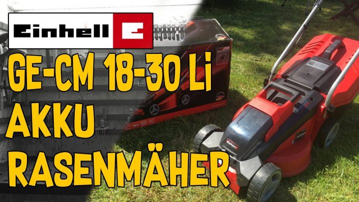 einhell akku rasenmäher ge-cm 30 li ct set