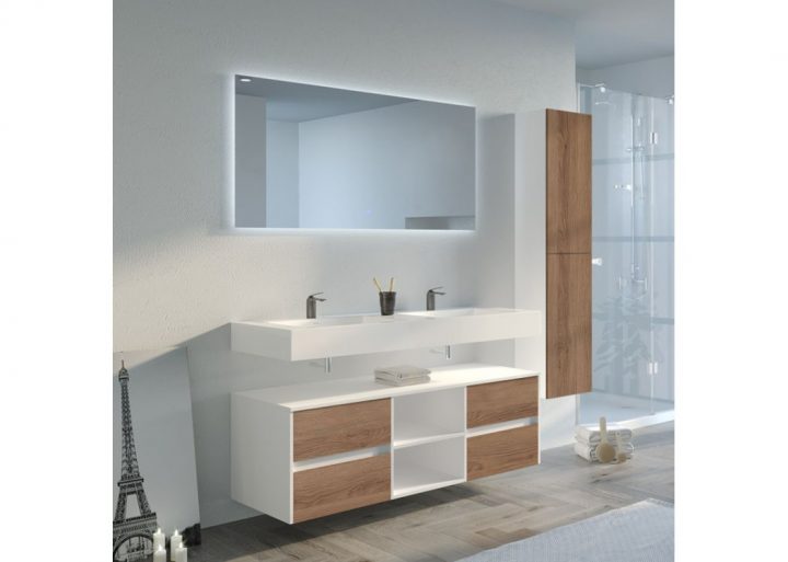 meuble salle de bain 140 cm simple vasque