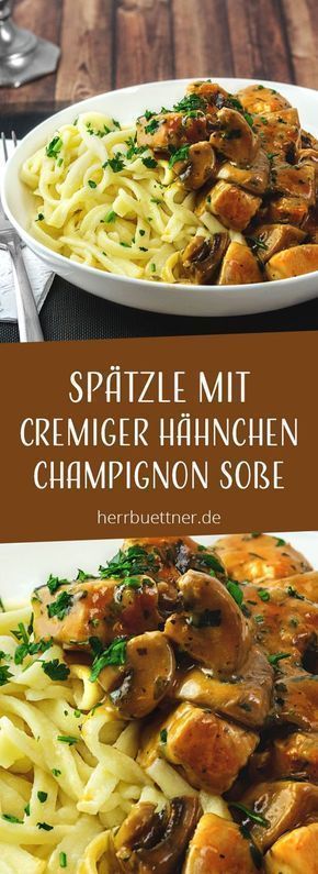 spätzle mit hähnchen