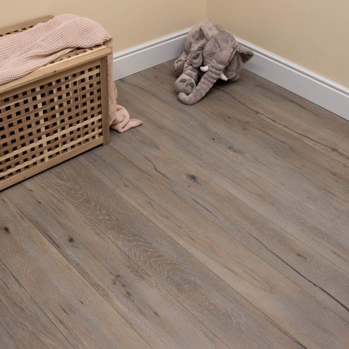 190Mm Parquet Bois Contrecollé Chêne Européen Cape Cod avec Parquet Blanc Vieilli