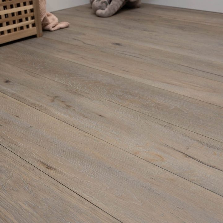 190Mm Parquet Bois Contrecollé Chêne Européen Cape Cod tout Parquet Blanc Vieilli