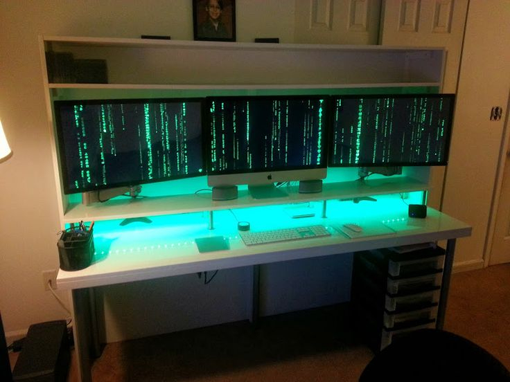 49 Best Trading Desk + Setups Images On Pinterest intérieur Bureau Gaming Ikea