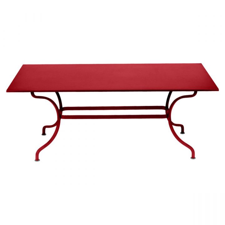 Abitare-Living.lu | Table 180X100Cm Romane Fermob Coquelicot encequiconcerne But Chaise Romane