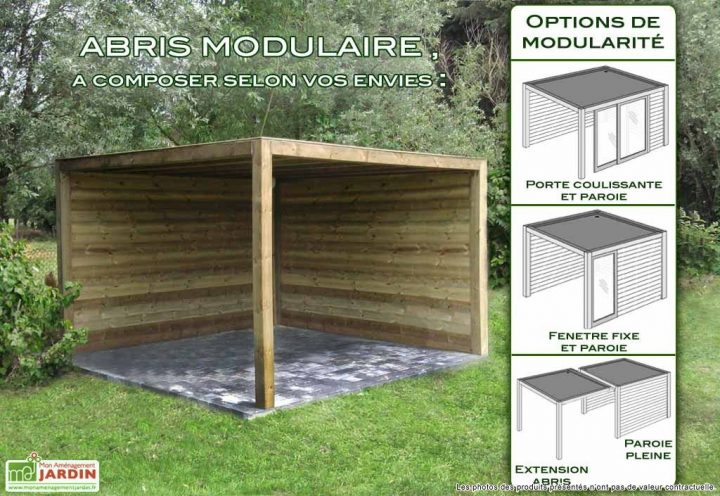 Abri De Jardin Bois Exterior (350X350X230) | Abri De encequiconcerne Construire Un Abri Moto Pas Cher