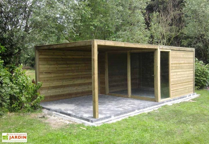 Abri De Jardin Bois Exterior (350X350X230) | Abri De tout Gardival