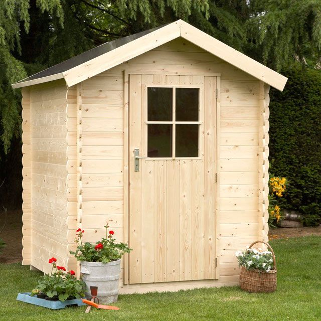 Abri De Jardin En Bois Fatoche – Castorama | Abri De avec Cabanon De Jardin