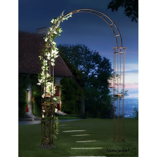 Arche En Métal, Avec Leds, Roman, Décoration Jardin En Fer à Arche De Jardin En Fer Forgé