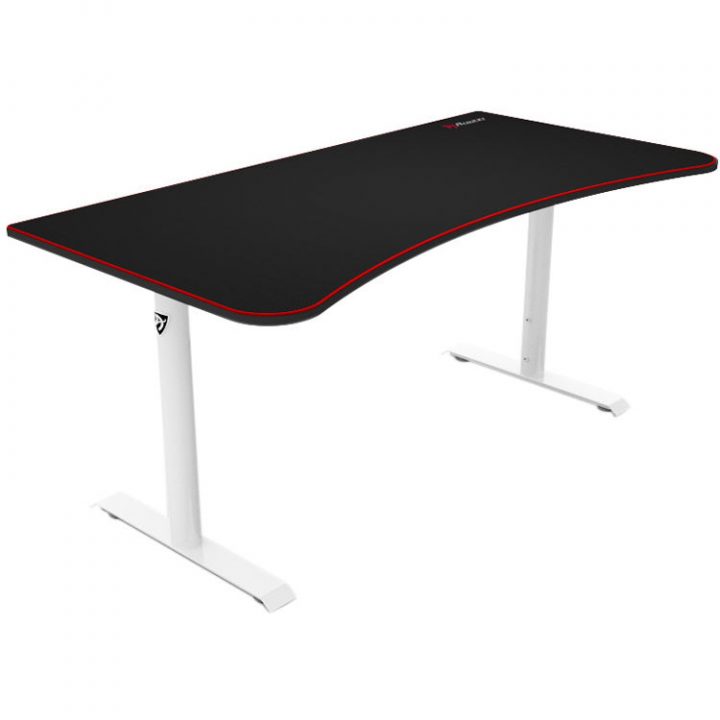 Arozzi Arena Gaming Desk (White) Arena-Na-White B&H Photo destiné Bureau Arozzi