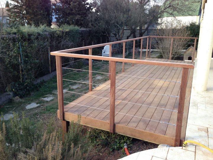 Autour Du Bois : Pose De Terrasse En Bois Montpellier à Idee Garde Corps Terrasse Pas Cher