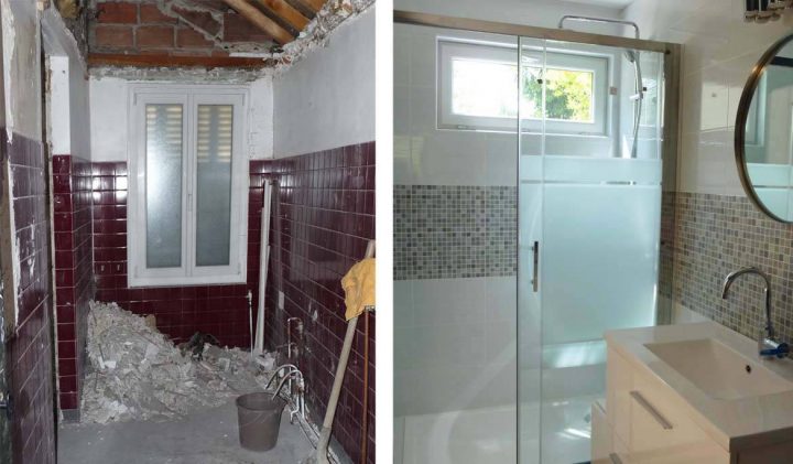 Avant Après – Rénovation D'une Petite Salle De Bain En pour Refaire Sa Salle De Bain Soi Même