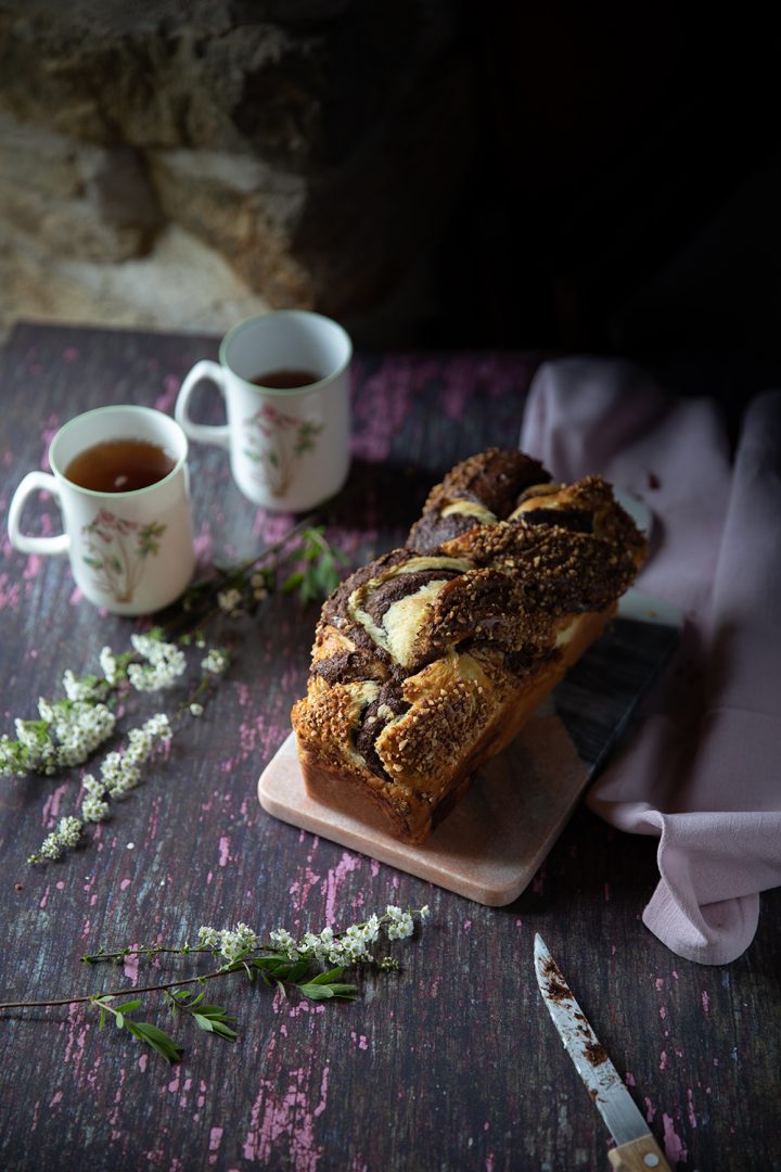 Babka À La Nocciolata Ou Brioche Tressée Au Chocolat Et Au concernant Pralin Jardin