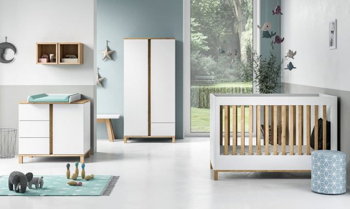 Baby Vox Altitude Blanc – 3 Meubles – Lit 140X70, Commode, Armoire 2 Portes destiné Chambre Bébé Complète Évolutive