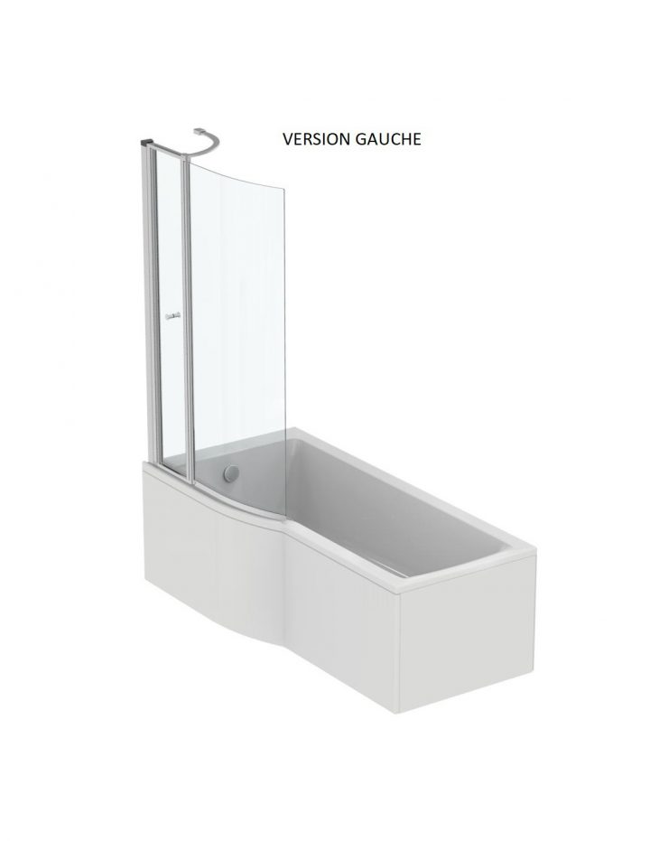 Baignoire Bain-Douche Asymétrique Connect Air Ideal Standard dedans Colonne De Douche Ideal Standard