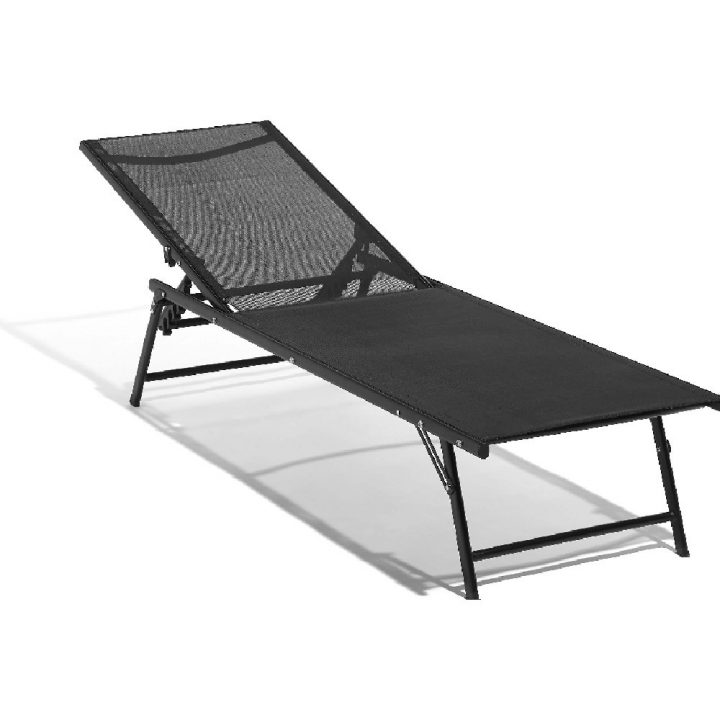 Bain De Soleil 3 Positions Pliant Noir – Transat, Fauteuil pour Gifi Transat Dream