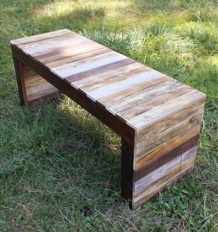 Banc En Palette Diy : Apprenez Comment Faire Un Banc En concernant Fabriquer Table De Jardin