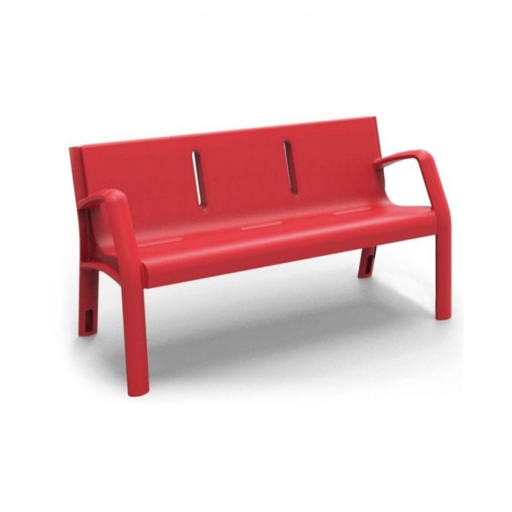 Banc Extérieur En Plastique – Mobilier Urbain tout Banc De Jardin Plastique