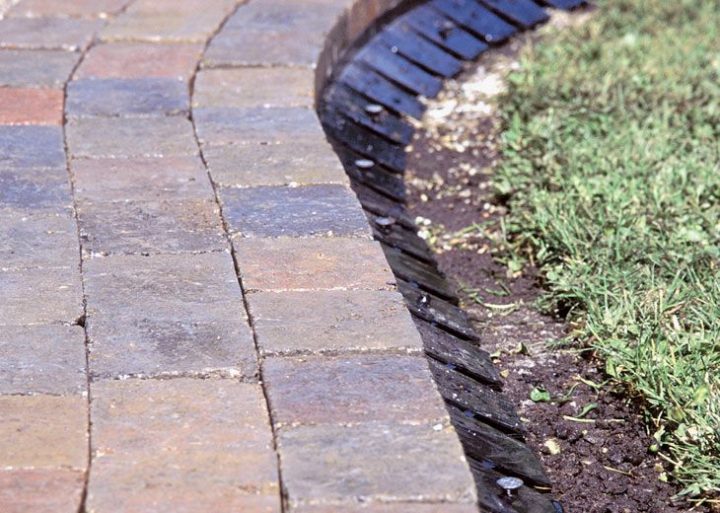 Bordures Plastique Pose Pour Allée Pietonne Pavé | Bordure serapportantà Dalle Plastique Jardin