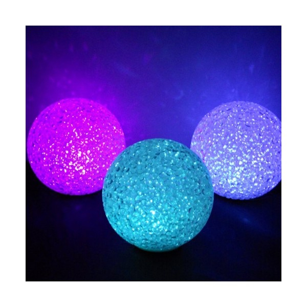 Boule Lumineuse À Led Effet "Cristal" avec Boule Lumineuse Jardin