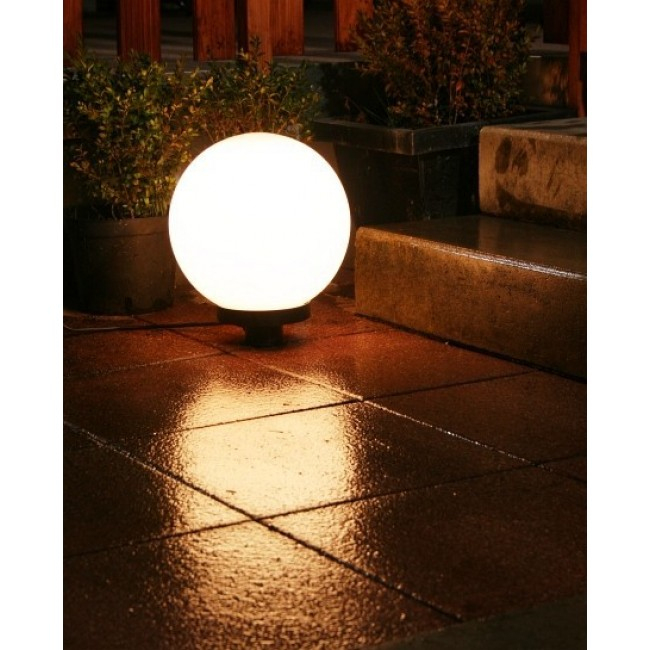 Boule Lumineuse De Jardin 20 Cm Blanc 30Er | Lampe.fr intérieur Boule Lumineuse Jardin